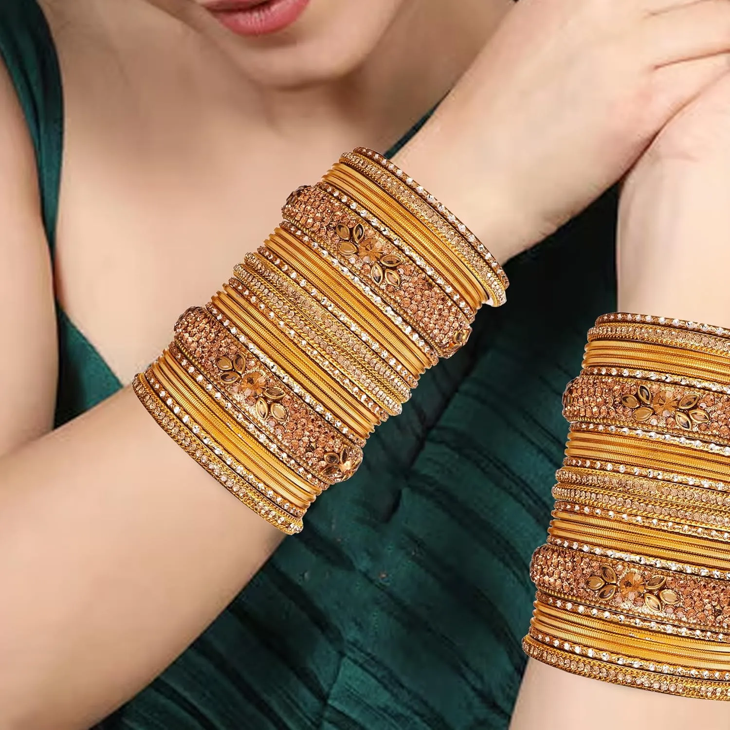 RUPIKA Indian Ethnic Partywear Handmade Bangles  Elegant Jewelry for Women, Perfect for Weddings, Festivals, and Everyday Wear