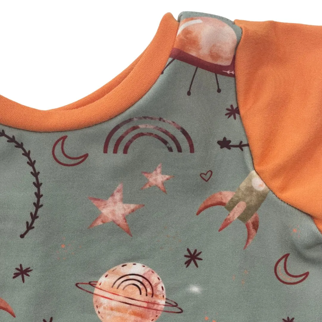 Sage Space Zip Romper