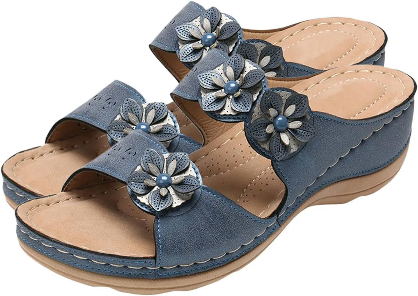 Sandals for Women Dressy, Sandals Women Premium Orthopedic Open Toe Sandals Retro Anti-Slip Breathable Sandals