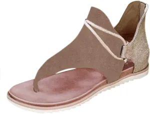 Sandals for Women Dressy Summer, Sandals Womens Wedge Sandals Arch Support Slip On Orthopedic Flat Clip Toe Sandals