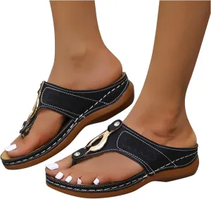 Sandals Women Comfortable, Womens Comfy Orthotic Sandals Comfortable Orthopedic Sandals Arch Support Slide Sandals