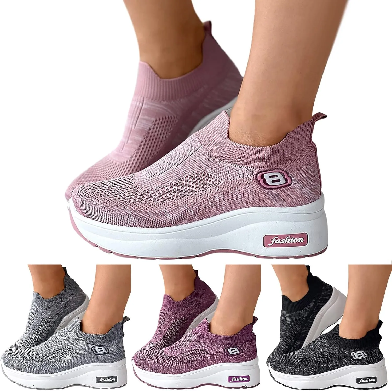 SBGMoSJ Bowling Shoes Women Size 9 1/2 Fall Shoes Women Trendy Comfy Womens Slip On Shoes Size 8 Narrow High Top Platform Sneakers for Women Tenis para Mujer OrtopDicos para Caminar