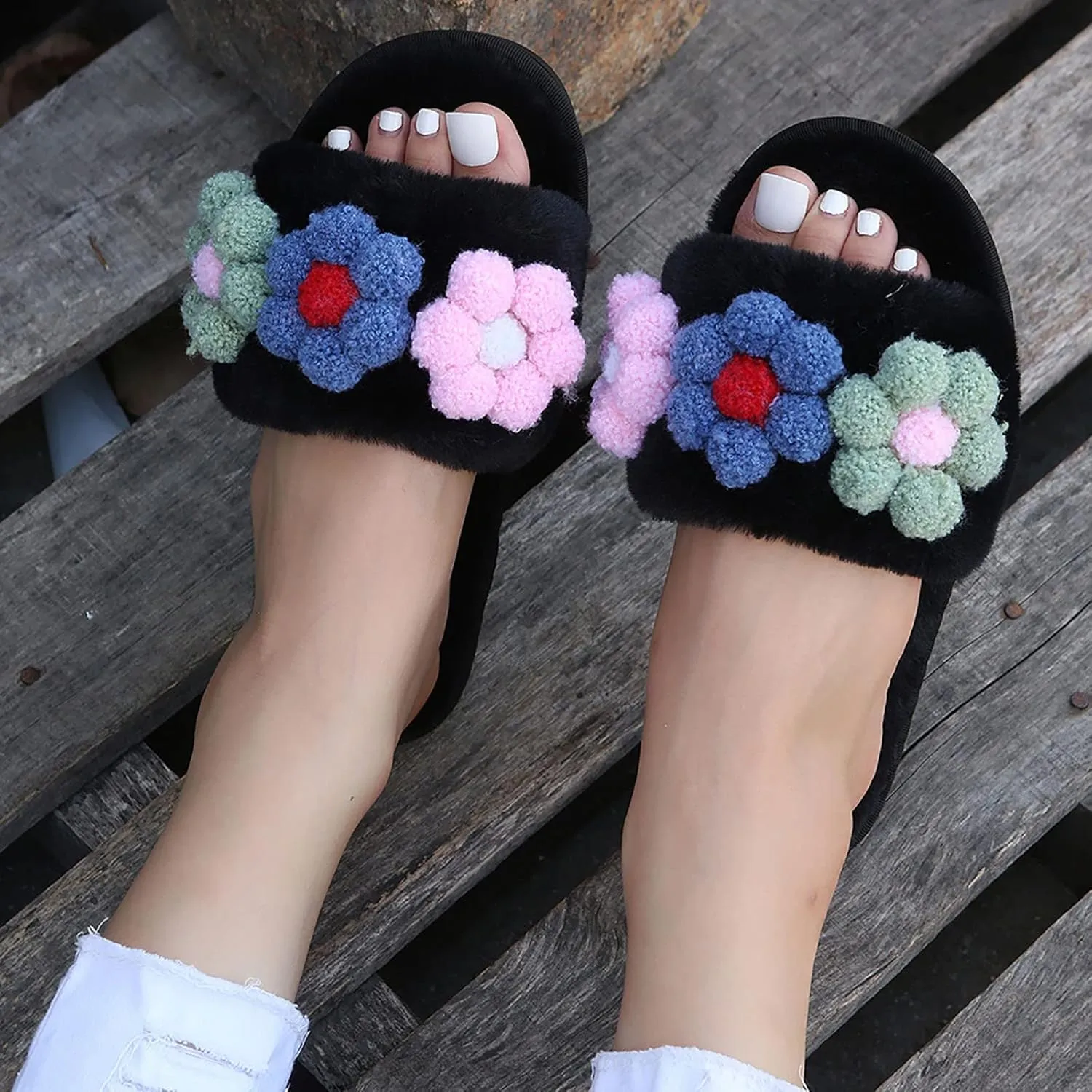 SBGMoSJ Kawaii Fuzzy Cute Cow Slippers for Women Winter Men's Moccasin Slippers Mens Winter Slippers Indoor/Outdoor Fluffy Slippers for Men Indoor Men Christmas Gifts Gifts for Men 2023