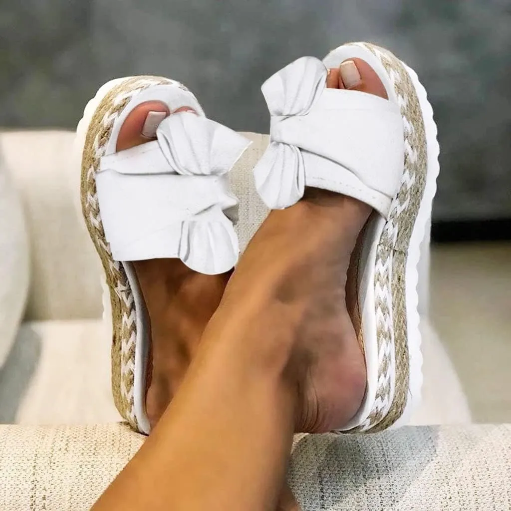 SBGMoSJ Wedge Sandals for Women Dressy Summer Women's Black Platform Sneakers White Low Wedge Sandals for Women Wide Platform Sandals Sandals Women