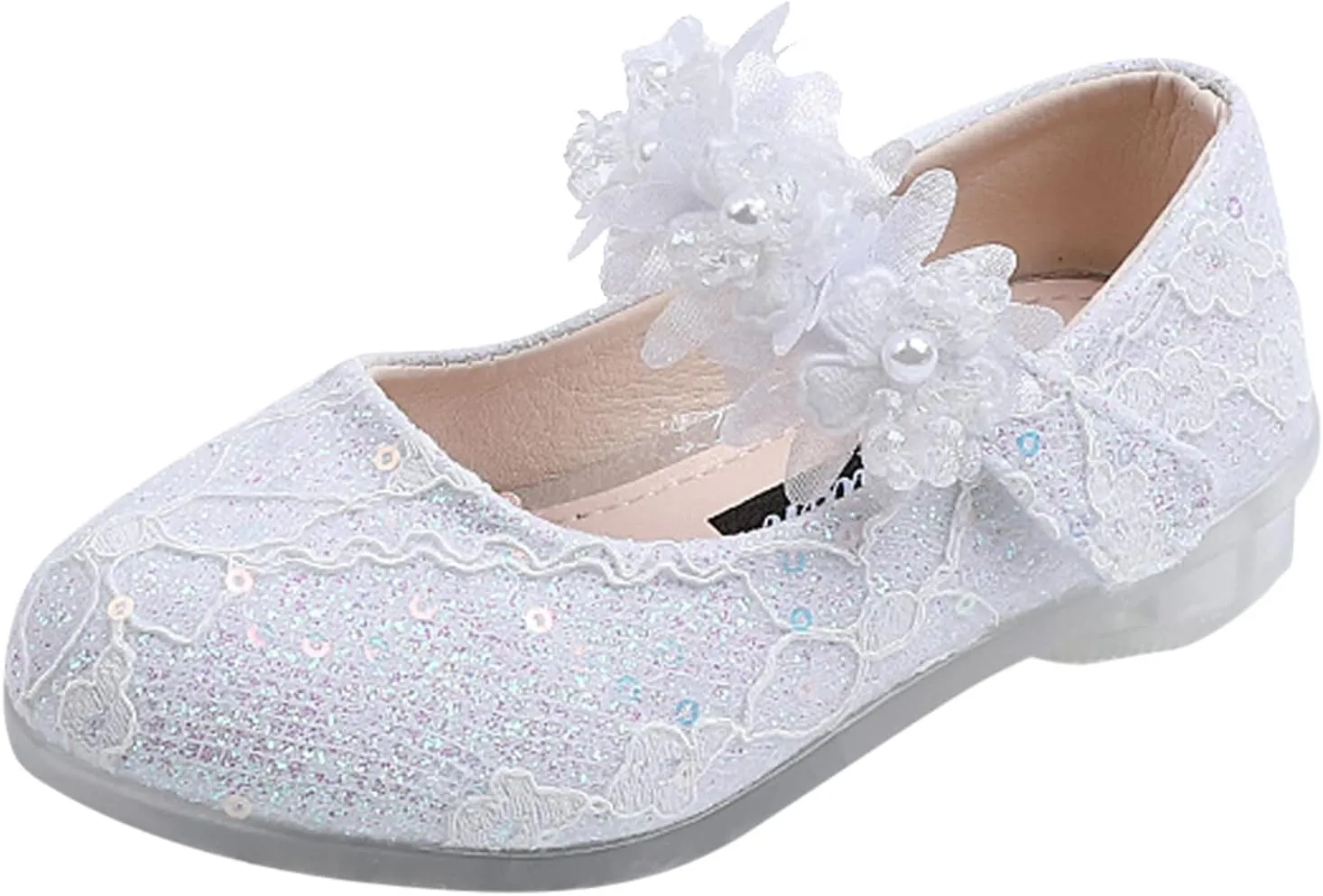 Shoes for Girls,Girls Baby Princess Shoes Rhinestone Flower Sandals Dancing Shoes Pearl Crystal Shoes Kawaii Shoes