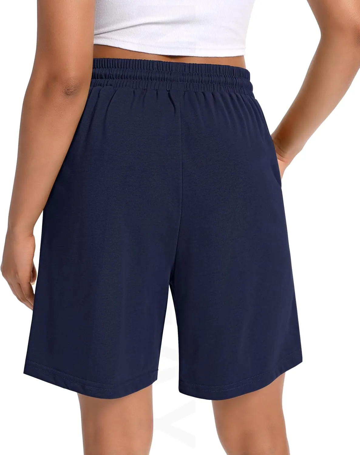 Shorts for Women Trendy High Waist Cotton Womens SweatShorts Drawstring Women's Shorts with Pockets