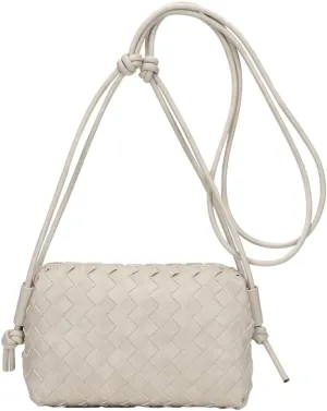 Small Woven Bag Satchel for Women 2025 Trendy Woven Shoulder Purse Crossbody Clutch Vegan Leather Tote Handbag Small Hobo Bag