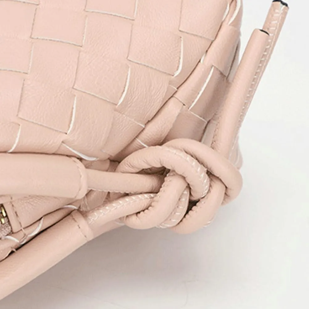 Small Woven Bag Satchel for Women 2025 Trendy Woven Shoulder Purse Crossbody Clutch Vegan Leather Tote Handbag Small Hobo Bag