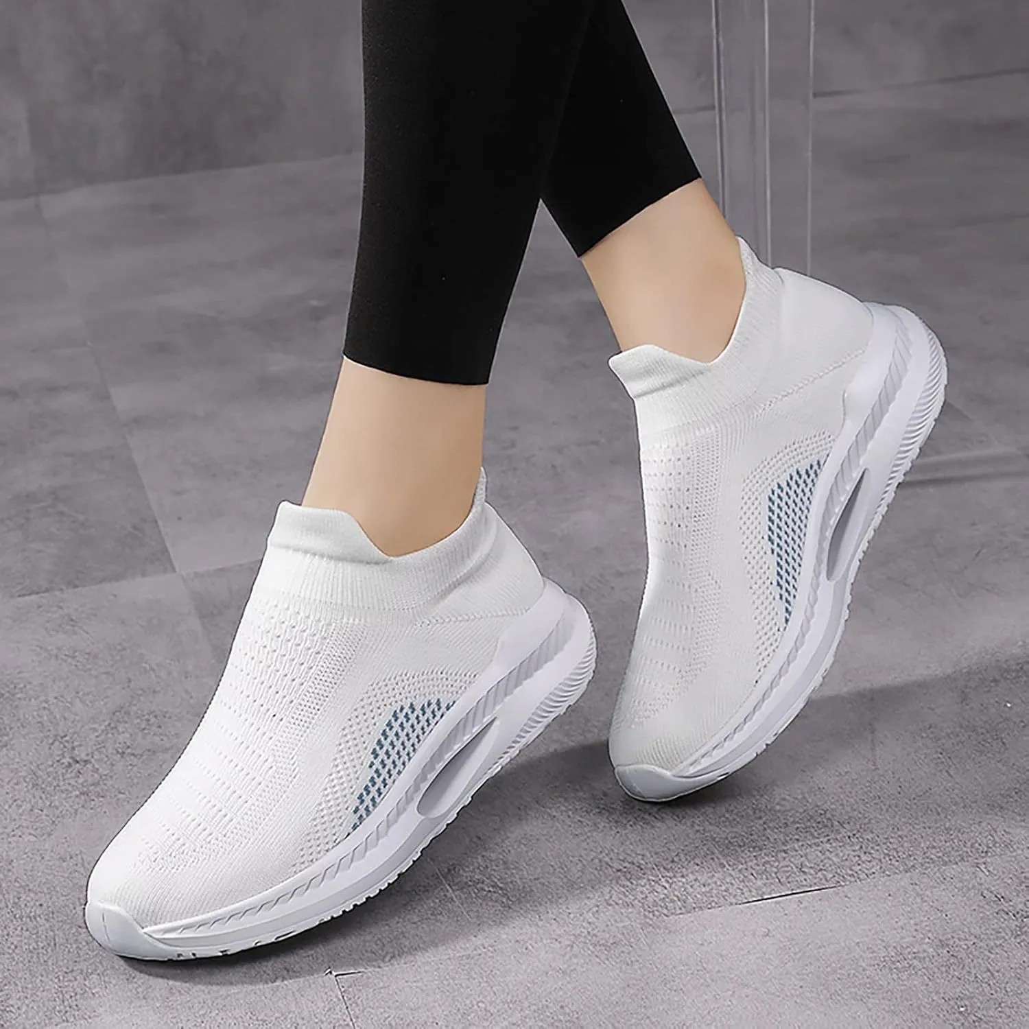 Sneakers for Women Slip Ons Slip On Shoes Women Comfortable Open Back Womens Black Athletic Shoes Size 8 Running Shoes for Women Wide Feet Tenis Antideslizante para Mujer De Cocina