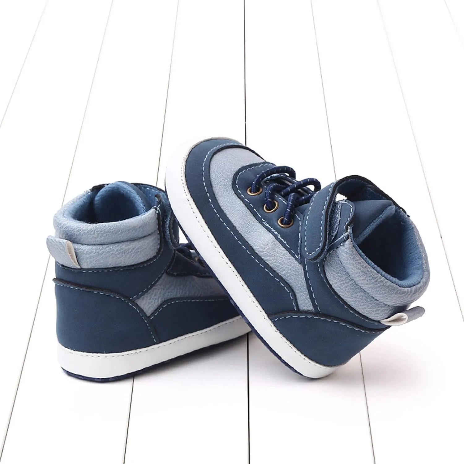 Spring and Summer Children Infant Toddler Shoes Boys and Girls Sports Shoes Flat Bottom High Top Comfortable Solid Color Casual Style Boys Dress Boots