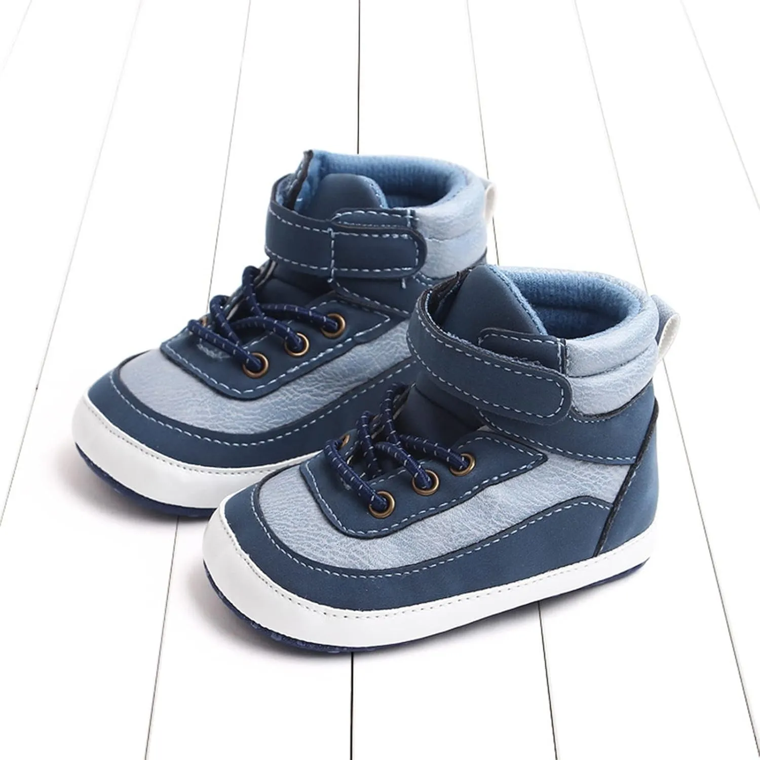 Spring and Summer Children Infant Toddler Shoes Boys and Girls Sports Shoes Flat Bottom High Top Comfortable Solid Color Casual Style Boys Dress Boots
