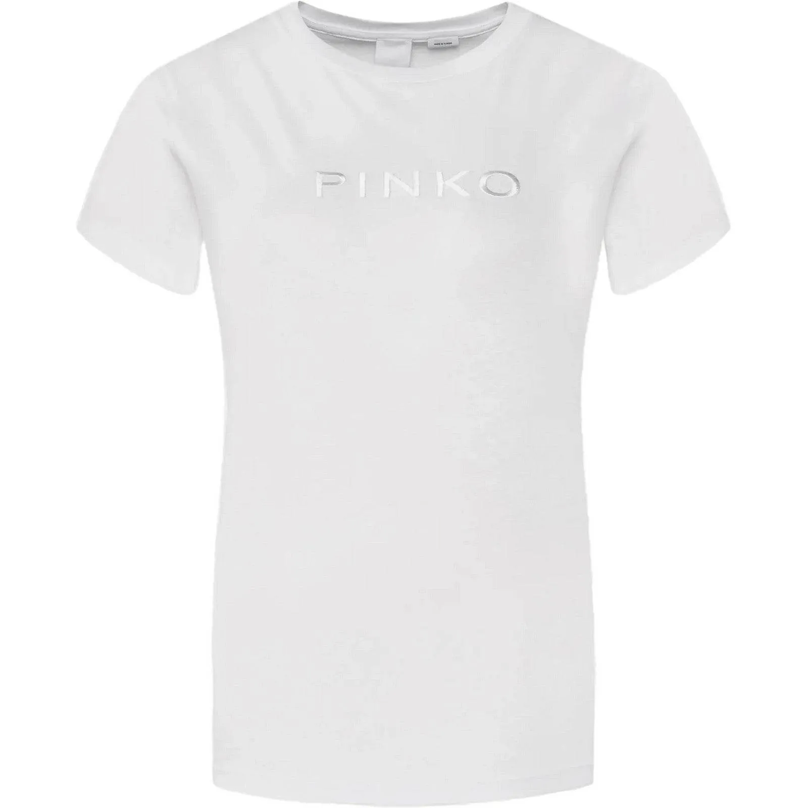 T-shirt Donna Pinko - Start T-Shirt Jersey Logo Pink - Bianco