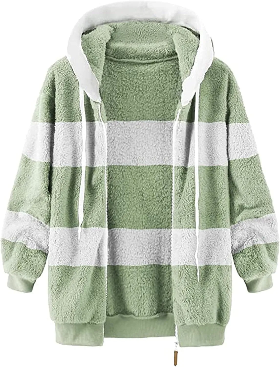 TARIENDY Fleece Jacket Women Trendy 2025 Sherpa Lined Hoodies Zip Up Warm Coats Oversized Winter Casual Cozy Cardigans