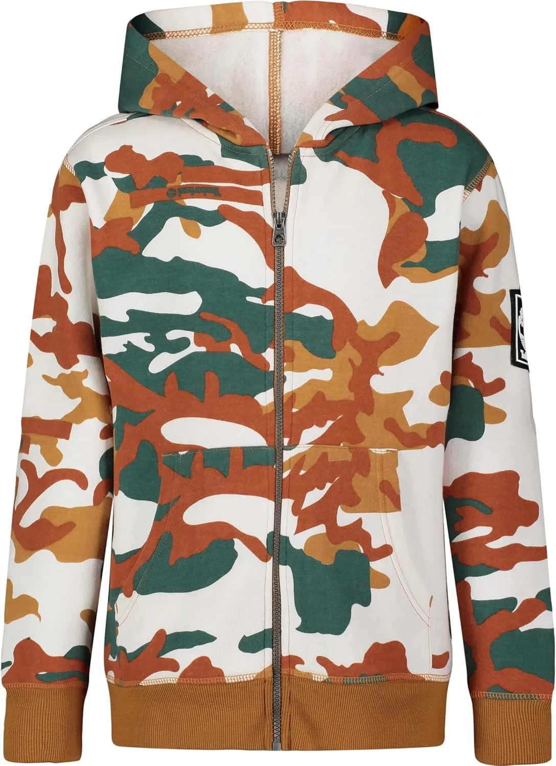 Timberland Boys' Long Sleeve Fleece Full Zip Hoodie Legacy