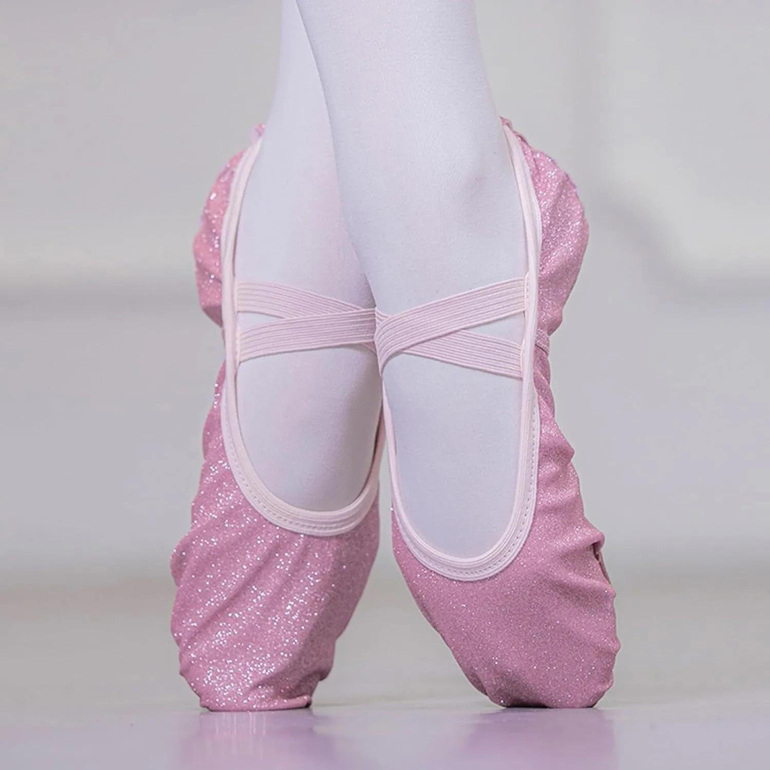 Toddler Ballet Shoes Glitter Ballet Slippers for Girls Pi??k Ballet Shoes Girls Canvas Ballet Shoes for Girls