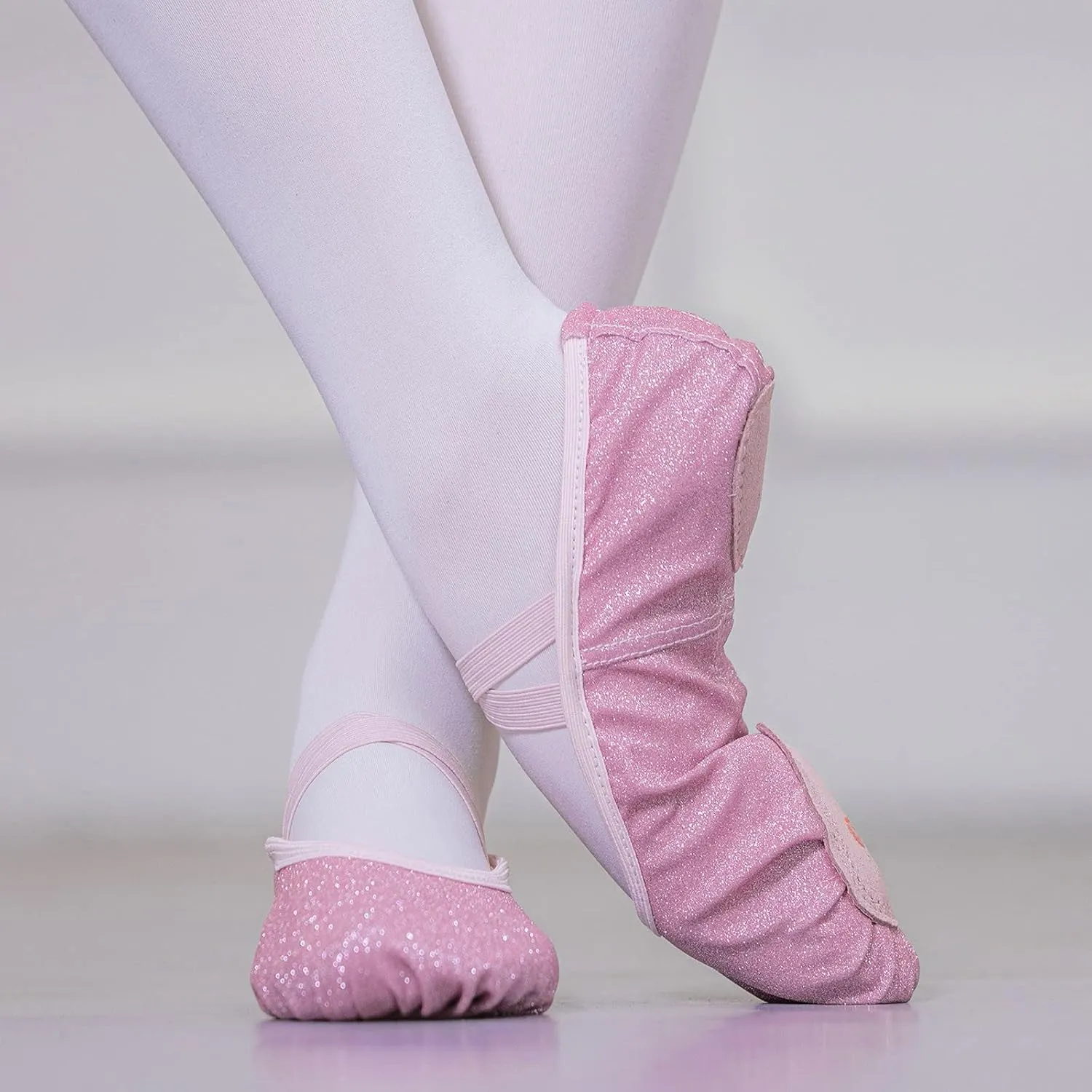 Toddler Ballet Shoes Glitter Ballet Slippers for Girls Pi??k Ballet Shoes Girls Canvas Ballet Shoes for Girls