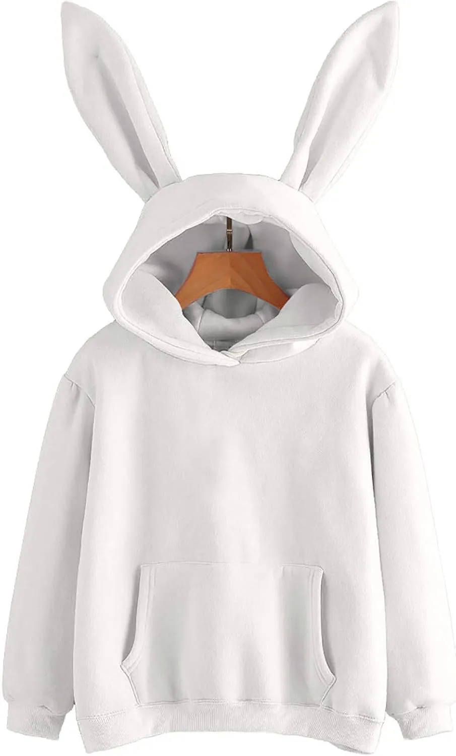 TUQIDEWU Womens Sweatshirt, Womens Hoodies Women Cute Bunny Ear Long Sleeve Fuzzy Rabbit Tops Sweatshirts Hoodie Jacket Coat
