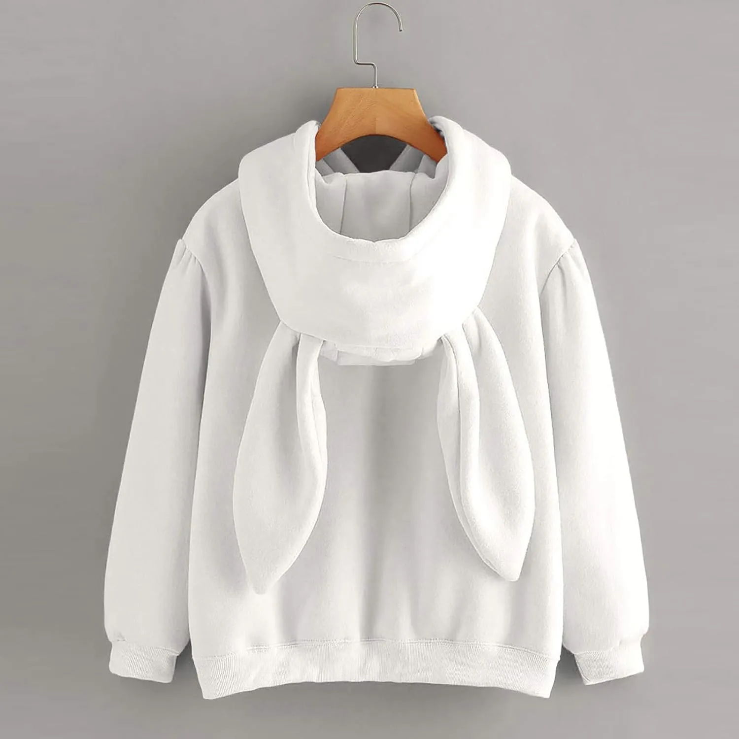 TUQIDEWU Womens Sweatshirt, Womens Hoodies Women Cute Bunny Ear Long Sleeve Fuzzy Rabbit Tops Sweatshirts Hoodie Jacket Coat