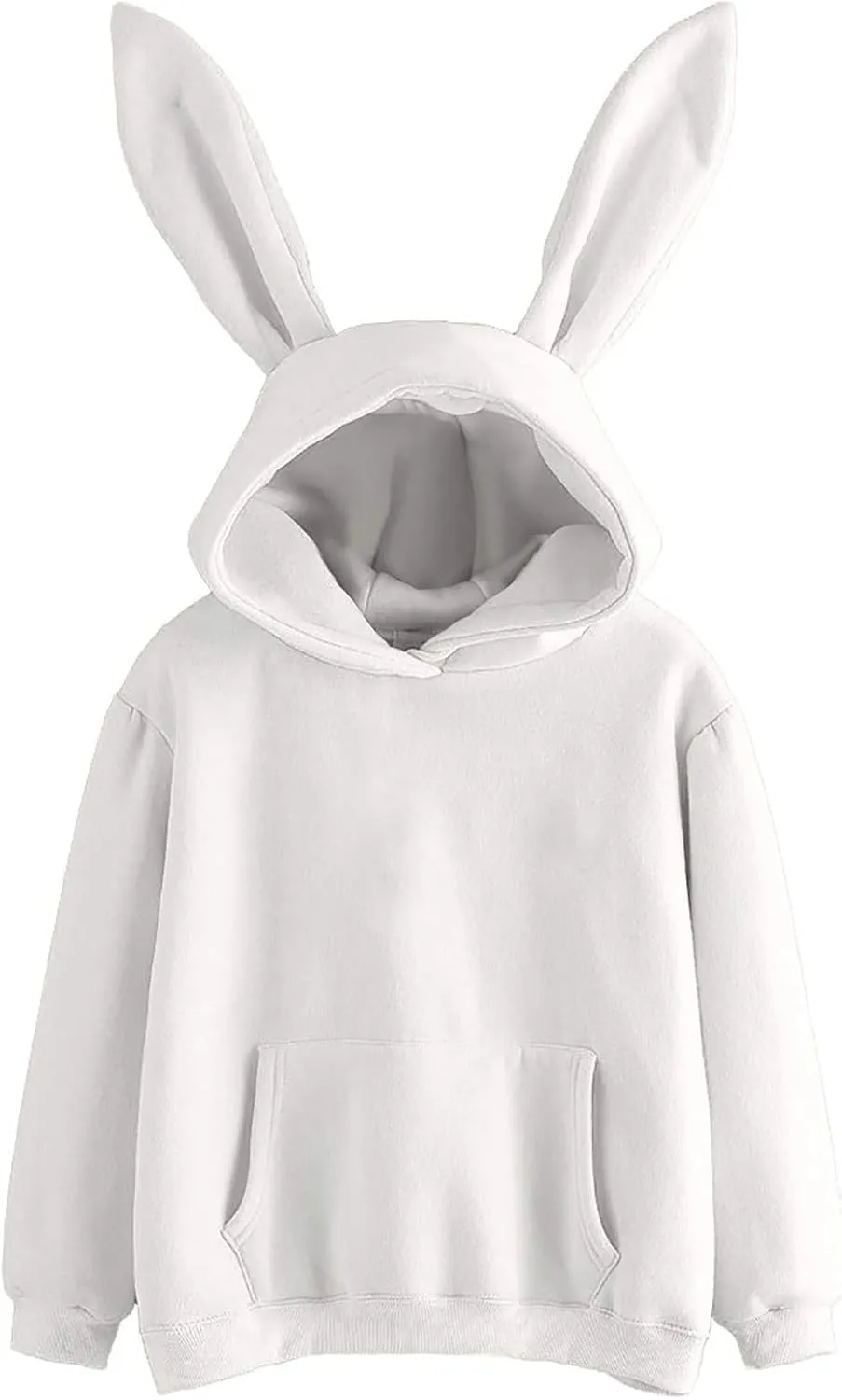 TUQIDEWU Womens Sweatshirt, Womens Hoodies Women Cute Bunny Ear Long Sleeve Fuzzy Rabbit Tops Sweatshirts Hoodie Jacket Coat