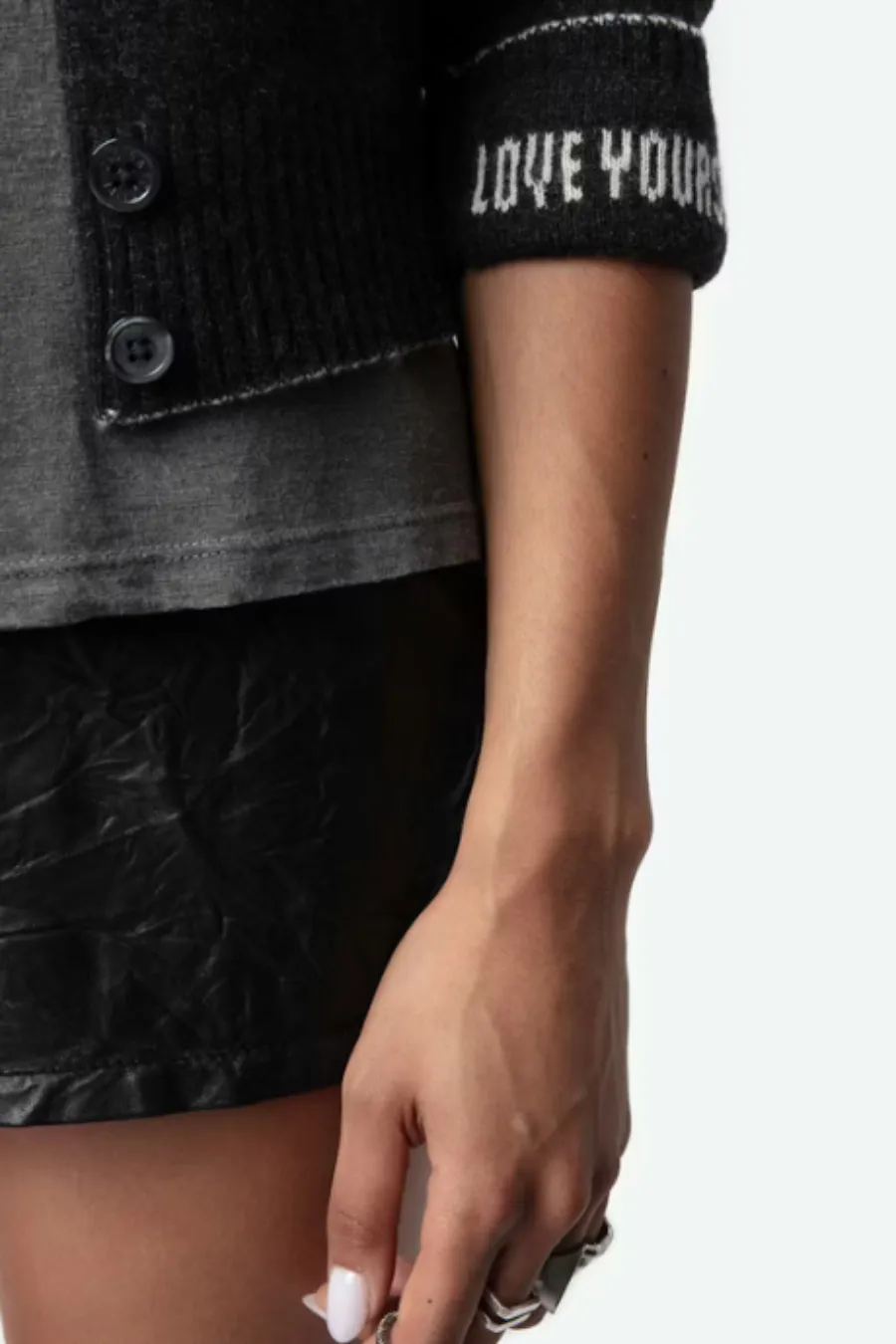 Voltia Cashmere Cardigan Anthracite