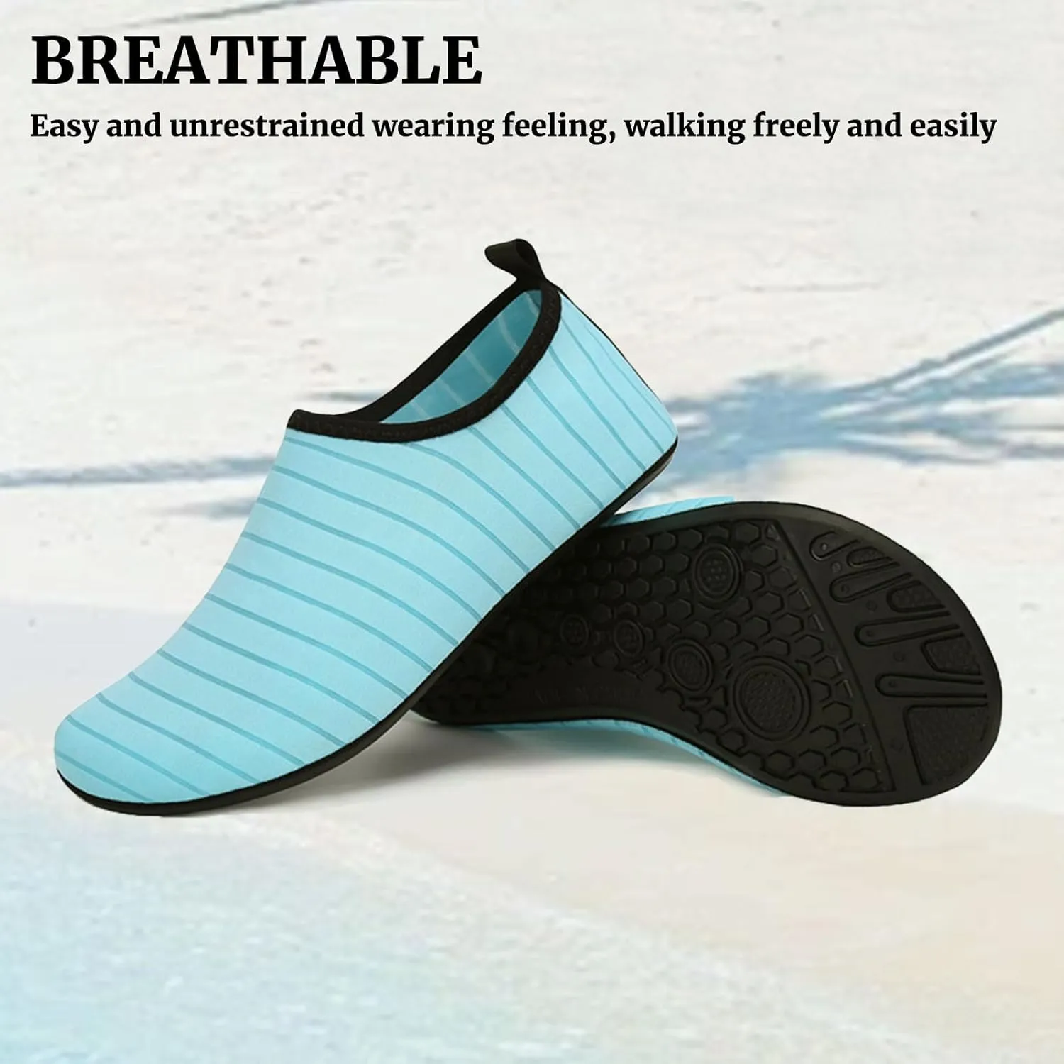 Water Shoes for Women Men Barefoot Shoes Women Waterproof Wide Comfortable Quick-Dry Yoga Socks Slip-On Water Sports Shoe for Diving Swimming