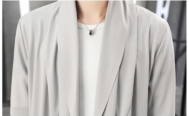 West Louis Autumn Draped Collar Casual Cardigan
