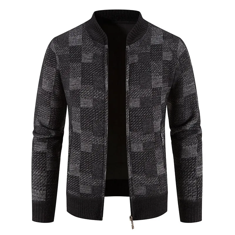 West Louis ComfyCoat Warm Stand-Up Collar Cardigan