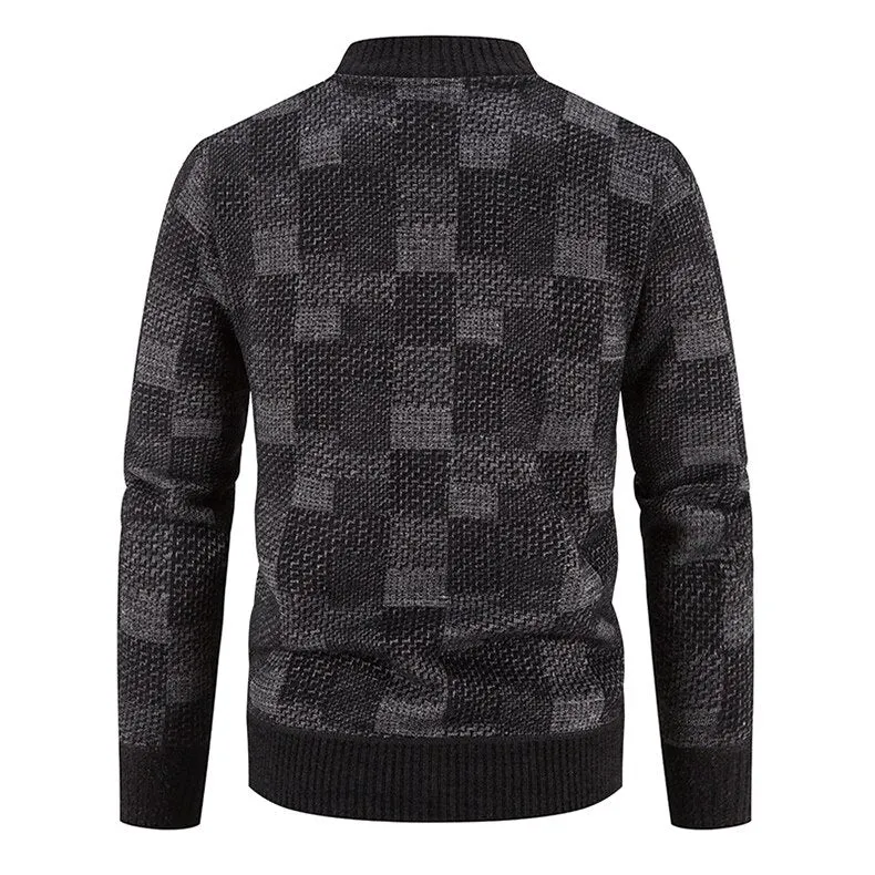West Louis ComfyCoat Warm Stand-Up Collar Cardigan