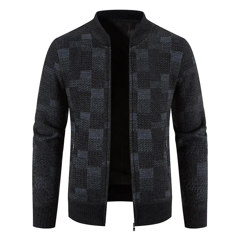 West Louis ComfyCoat Warm Stand-Up Collar Cardigan