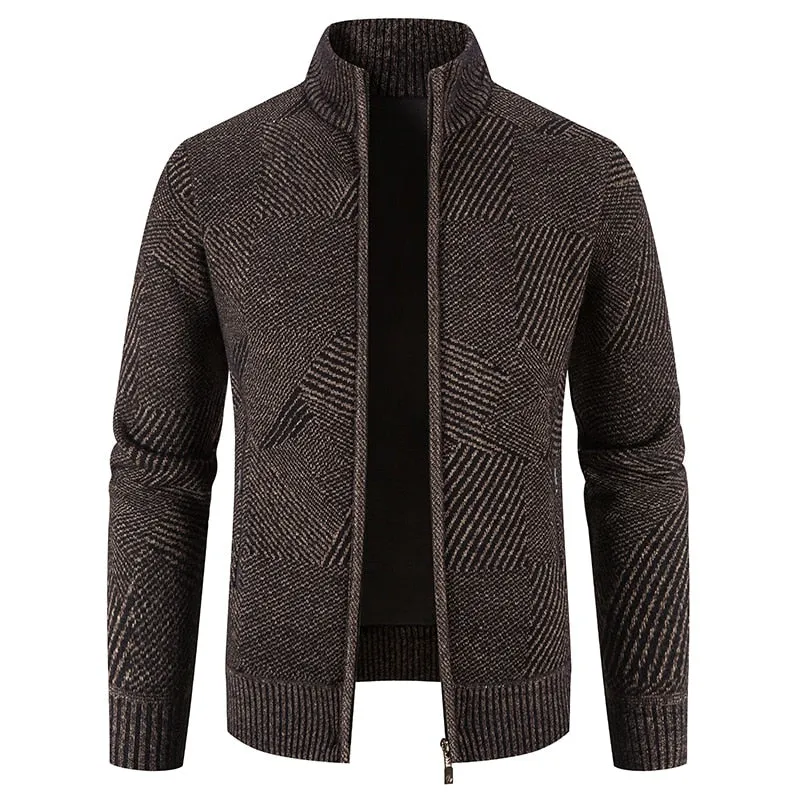 West Louis ComfyCoat Warm Stand-Up Collar Cardigan