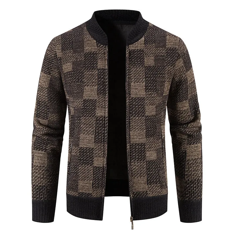West Louis ComfyCoat Warm Stand-Up Collar Cardigan