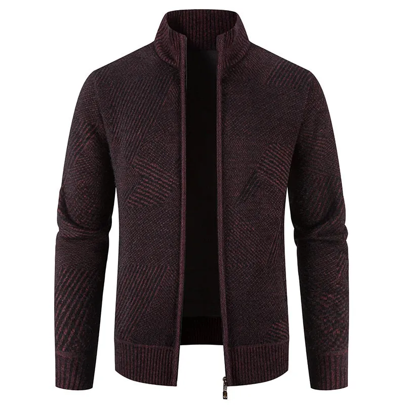 West Louis ComfyCoat Warm Stand-Up Collar Cardigan