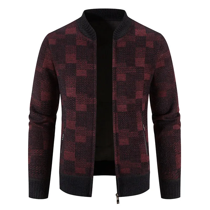 West Louis ComfyCoat Warm Stand-Up Collar Cardigan