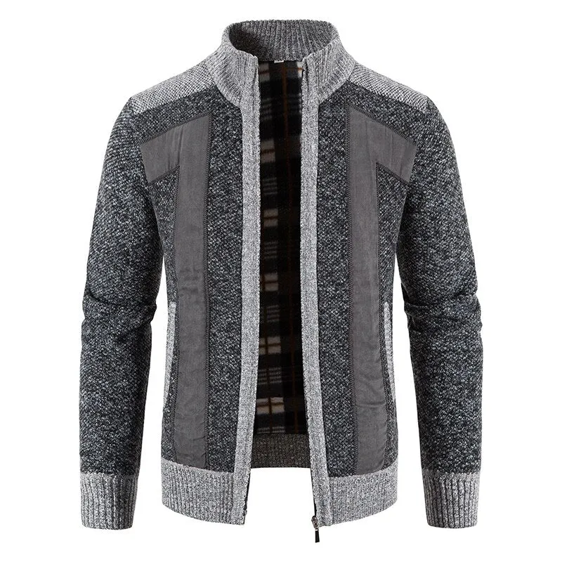 West Louis Stand-up Collar Casual Cardigan