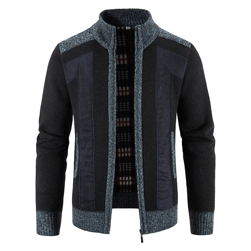 West Louis Stand-up Collar Casual Cardigan