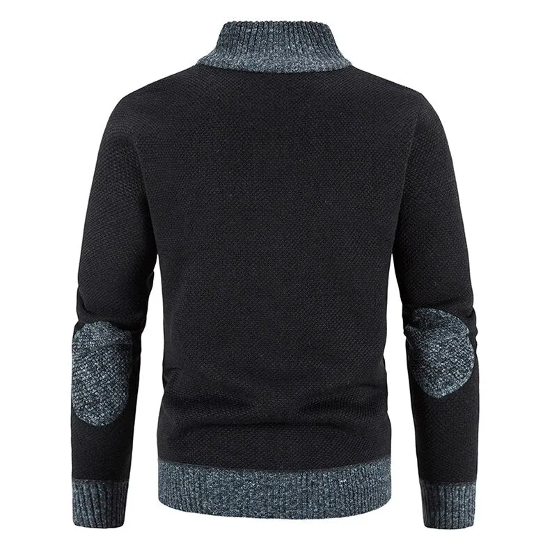 West Louis Stand-up Collar Casual Cardigan
