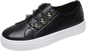Women Platform Sneakers Comfortable Lace-Up Walking Shoes Fashion Low Top Sneakers for Women and Teen Girls Lightweight Chunky Athletic Sneaker