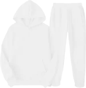 Womens 2 Piece Outfits Sweatsuits Oversized Hoodies Sweatshirt Jogger Sweatpant Tracksuit Sweat Lounge Matching Set
