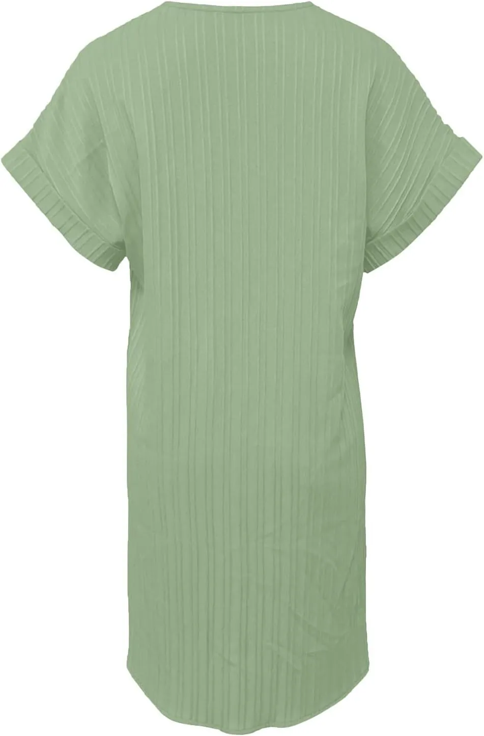 Womens Button Down Shirt Dress Summer Cotton Linen Dress V-Neck Mini Dress Casual Short Sleeve Loose Tunic Dresses