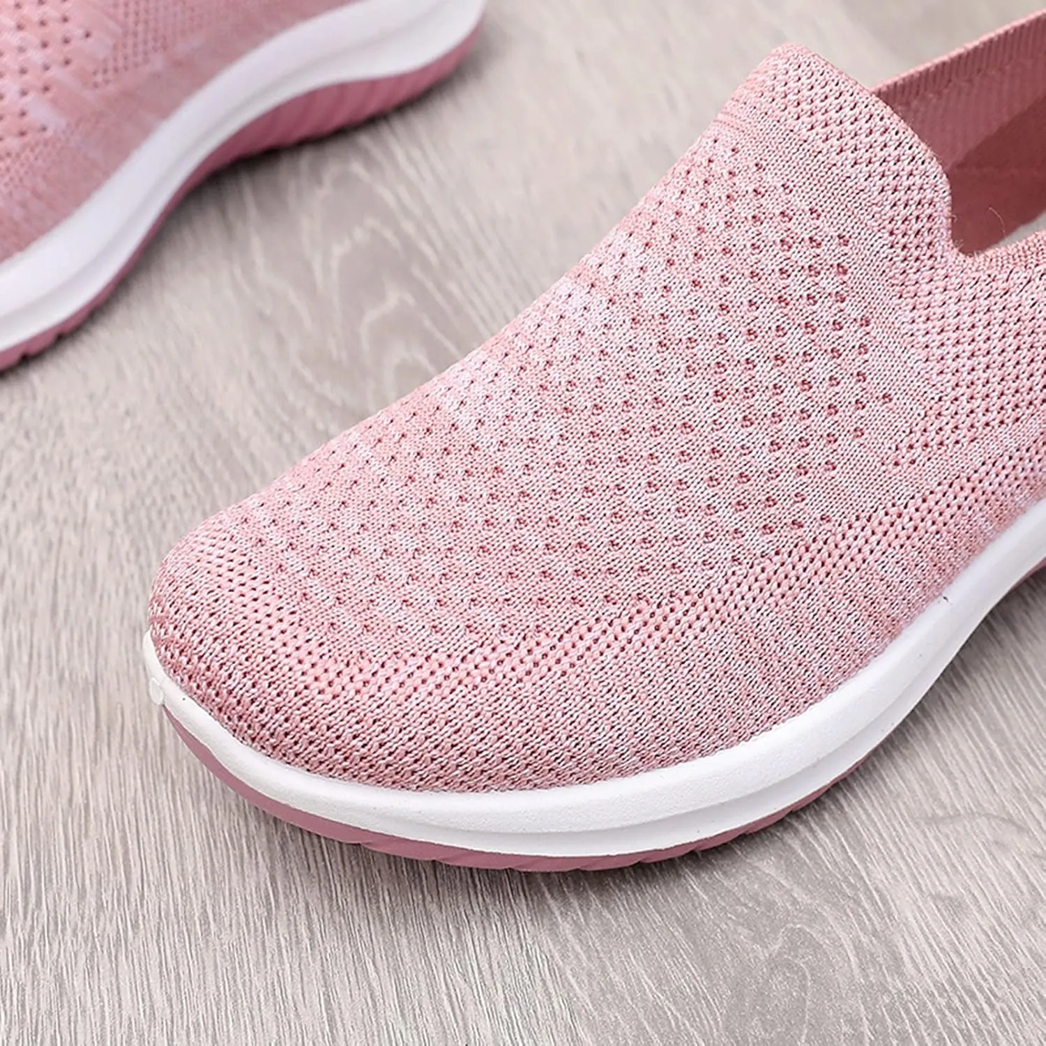 Women's Canvas Slip on Low Top Fashion Orthopedic Sneakers for Women Non Slip Loafer Shoes Classic Comfortable Flat Breathable Casual Shoes Comfortable Walking Shoes