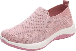 Women's Canvas Slip on Low Top Fashion Orthopedic Sneakers for Women Non Slip Loafer Shoes Classic Comfortable Flat Breathable Casual Shoes Comfortable Walking Shoes
