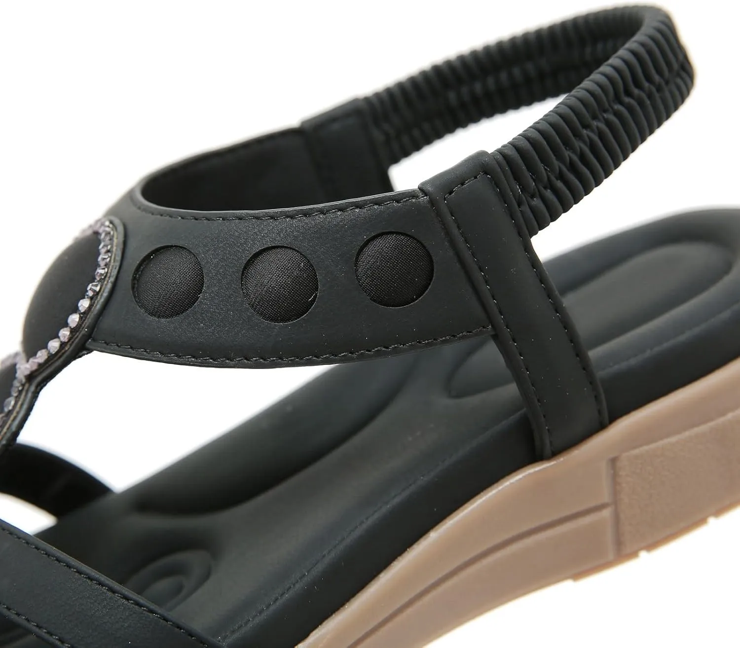 Women's Comfortable Orthopedic Sandals Arch Support Adjustable Double Strap Lightweight Summer Platform Sandals Walking Casual Orthotic Sandals