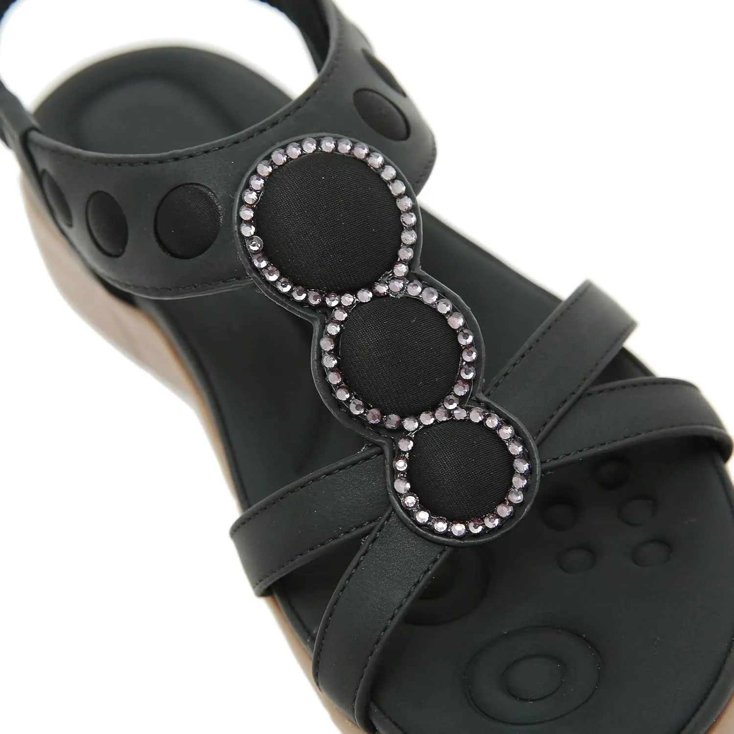 Women's Comfortable Orthopedic Sandals Arch Support Adjustable Double Strap Lightweight Summer Platform Sandals Walking Casual Orthotic Sandals