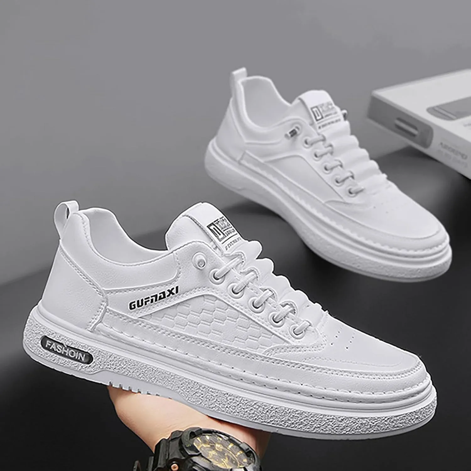 Women's Fashion Sneakers Casual Shoes with Platform Low Top Chunky Design Lace Up for Walking and Tennis