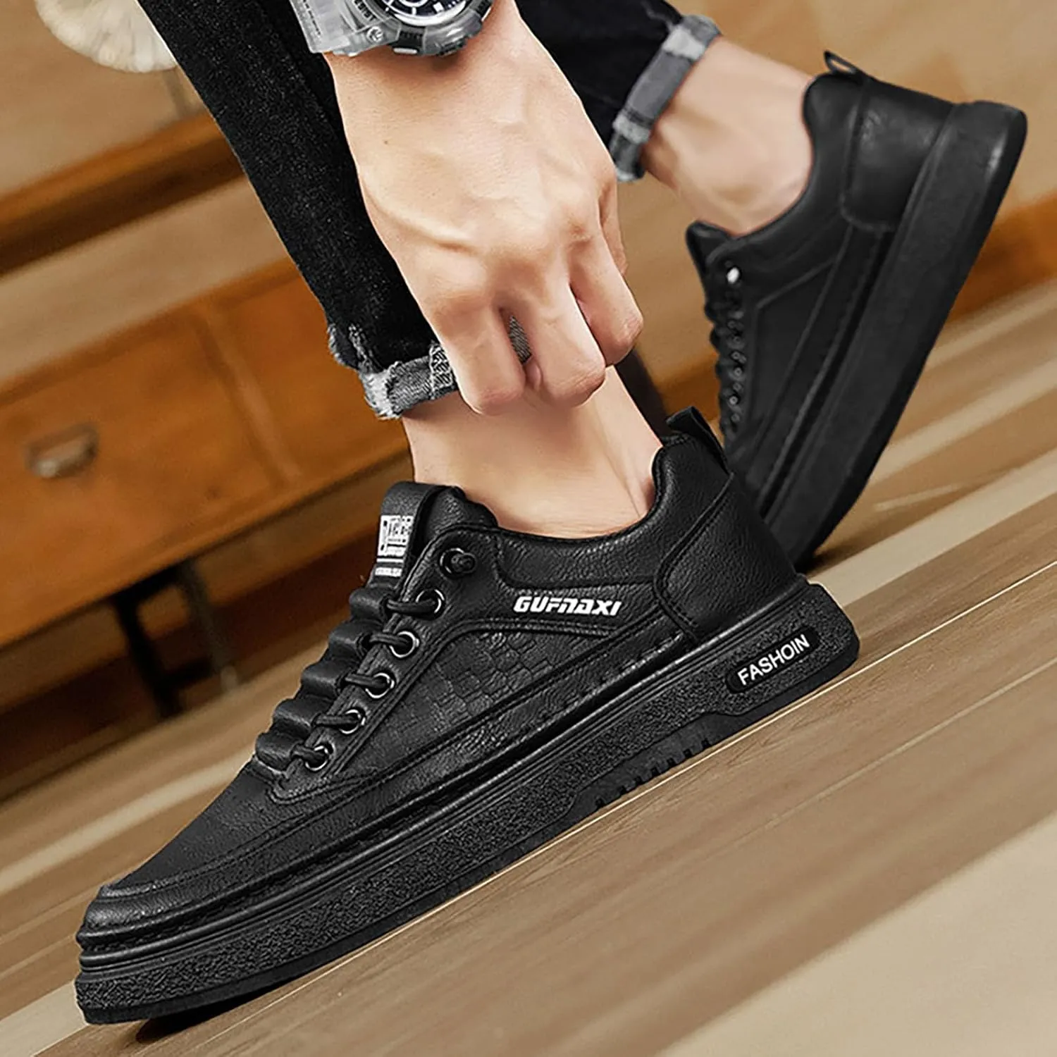 Women's Fashion Sneakers Casual Shoes with Platform Low Top Chunky Design Lace Up for Walking and Tennis