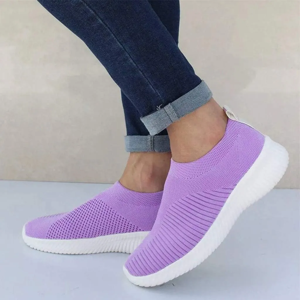 Women's Fashion Sport Breathable Mesh Platform Sneakers Pull On Sneakers Womens Womens Shoes Casual Fall Slip On Wide Width Women Sneakers Size 9.5 Wide Zapatos OrtopDicos para Mujer De Vestir