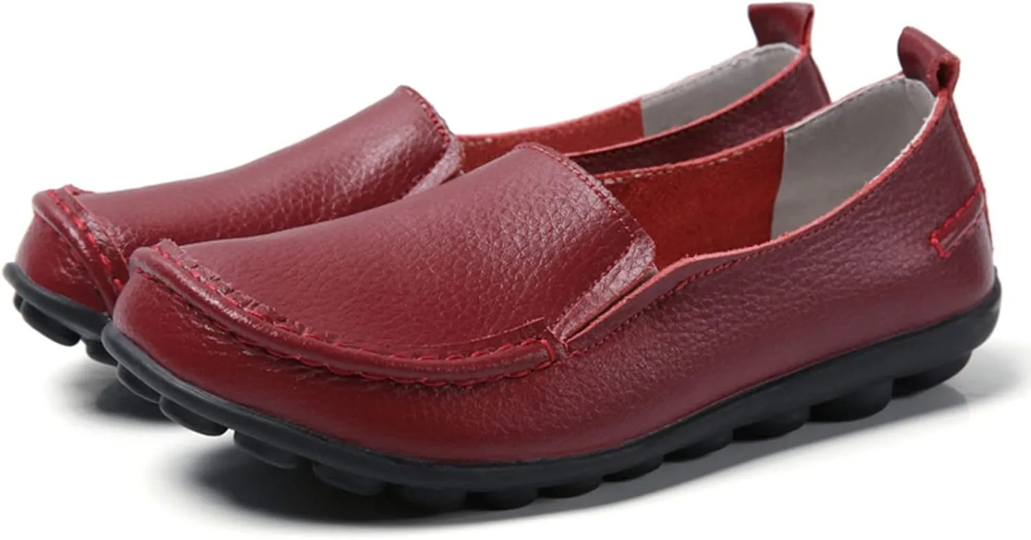 Womens Flats Fashion Slip On Sneakers Casual Wide Walking Shoe Comfort Orthopedic Shoes Business Casual Shoes
