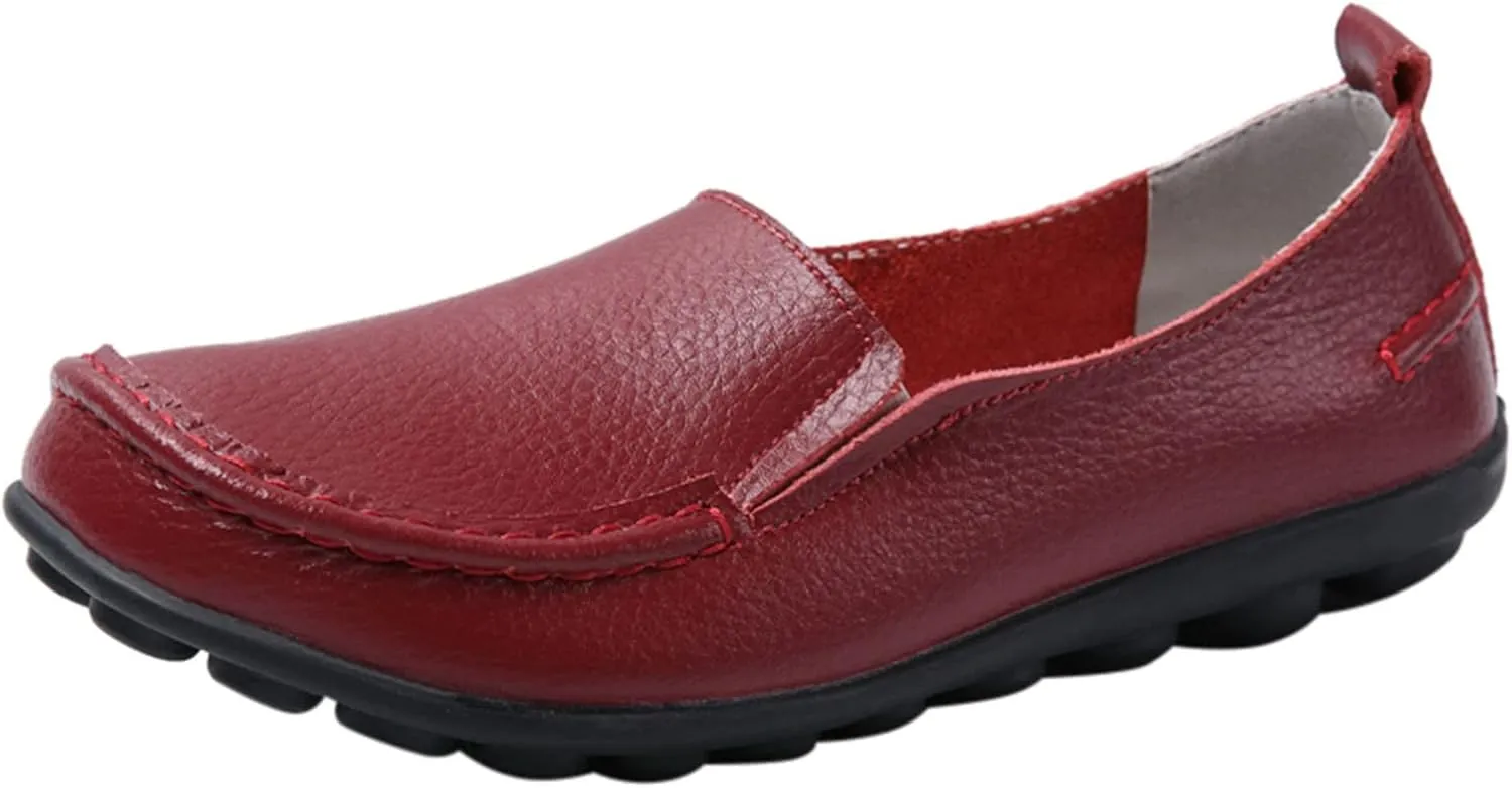 Womens Flats Fashion Slip On Sneakers Casual Wide Walking Shoe Comfort Orthopedic Shoes Business Casual Shoes