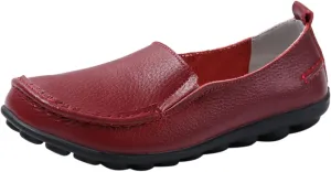 Womens Flats Fashion Slip On Sneakers Casual Wide Walking Shoe Comfort Orthopedic Shoes Business Casual Shoes