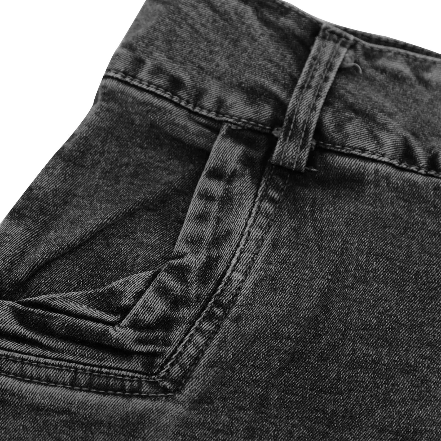 Women's Irregular Denim Skirts High Rise Button Trending Skirt 2025 Fashion Splicing Below Knee Skirts Spring